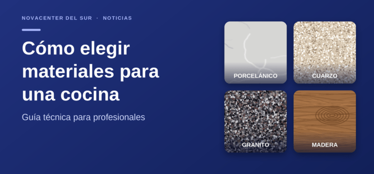 Cómo Elegir Materiales para una Cocina: Guía Técnica para Profesionales